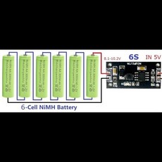 1-8 코어 1.2v 2.4v 3.6v 4.8v 6v 7.2v 8.4v 9.6v Ni-Mh Ni-Cd 배터리 충전기 모듈