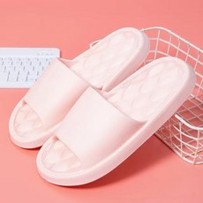 남성용 두꺼운 플랫폼 클라우드 슬리퍼 여름 해변 Eva 소프트 솔 슬라이드 샌들 레저 실내 욕실 미끄럼 방지 신발