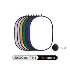 . 반사판 5 in 1 Collapsible Light Diffuser 라운드 디스크 스포트라이트 액세서리, 1개, 11) Oval 60x90cm 7in1