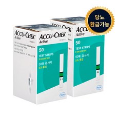 아큐첵 액티브 혈당 검사지, 50개입, 2개 50매, 2개