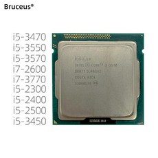 쿼드 코어 스레드 CPU 프로세서 LGA1155 소켓 인텔 i5 i7 2300 2400 2500 3450 3470 3550 3570 2600 3770, 18) i72600 - i72600