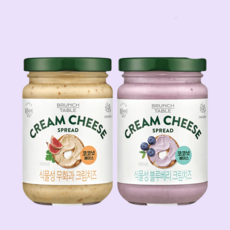 복음자리 식물성 크림치즈 2개 무화과 블루베리 190g