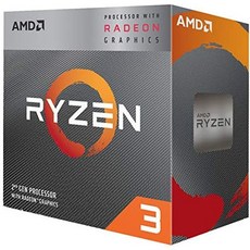 AMD Ryzen 3 3200G 4코어 잠금 해제 데스크탑 프로세서 Radeon 그래픽 탑재, 기본 - amd라이젠5-4세대5600