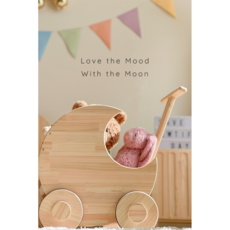 편백나무 뉴노멀가구 장난감정리/북카트 The Moon Cart, H형, 솔리드집성목