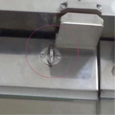 강화유리문 상단잠금 키뭉치 도어락 안전장치 현관키, 1개