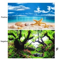 3D 해양 식물 아쿠아스케이프 어항 스티커 수족관 배경 장식 포스터 페인팅 액세서리, Background F_30x50cm, Background F, 1개