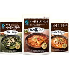 청정원 김치찌개4개+버섯들깨미역국3개+김치콩나물국3개 총10개