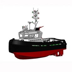 72 RC Damenstein 1606 터그보트 모델 DIY 수제 리모컨 선박 조립 키트, Power Edition