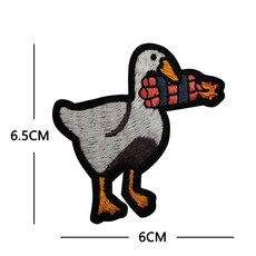 옵션 재미있는 폭력 밈 동물 칼 닭 병아리 굿 패치 의류, 32.5, 1개