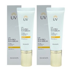 1+1 이자녹스 유브이 선프로 365 에센셜 선 세럼 40ml+40ml, 40ml, 2개