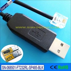 맞춤형 핀아웃 USB rs485-rj45 RJ11 RJ12 RJ9 RJ10 모듈러 플매트 카펫 매트 러그 통신 케이블, 02 USB RS485 to 6P4C_01 0.2m