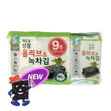 지도표 성경김 올리브녹차 성경 식탁김 도시락김 9단 (4gx9봉)x12봉 (조미김), 없음, 1개