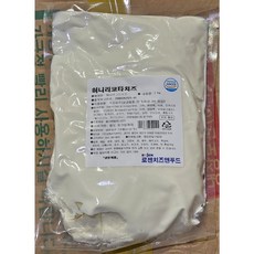 로젠치즈앤푸드 허니 리코타치즈 로젠 치즈 앤푸드 1k업소용 식자재 식당용 단체 급식용 식재료 대용량, 1개, 1kg