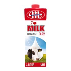 믈레코비타 3.5% 폴란드 멸균우유 1L, 1개