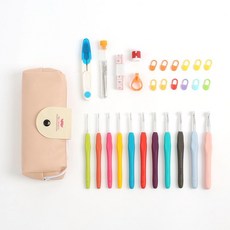 가방뜨개코사지