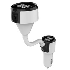 FWT 블루투스 자동차 MP3 플레이어 듀얼 USB 충전기 FM LCD 화면, 1개