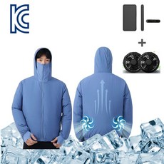KC인증 남녀공용 선풍기 옷 에어컨 자켓 선풍기조끼 냉각 작업복 보조배터리포함