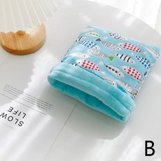 봉제 햄스터 침낭 겨울 따뜻하고 부드러운 양털 작은 동물 수면 침대 집 고슴도치 다람쥐 쥐 애완 둥지 패, 03 hamster bed, 1개