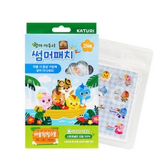 엄마까투리 썸머패치 24매입/야외활동/캠핑용품/여름용품/옷위에붙이는패치, 1개