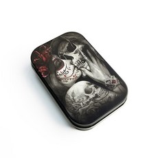 케이스 금속 보관 휴미더 페이퍼 흡연 액세서리 동전 키 정리함 주석 플립 밀폐 상자 95x60mm
