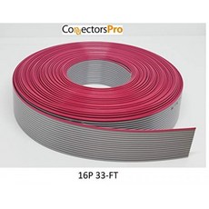 Connectors Pro - 16P 10.1 Meters or 33 Feet Roll IDC Flat Ribbon Cable for 2.54m