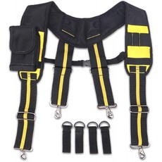 TUXI Tool Belt 서스펜션 추가 작업 서스펜더 폰 포켓 펜슬 슬리브 카펜터 전기 장치 작업 서스펜션 리, 단일옵션