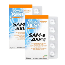 닥터스베스트 SAM-e 200mg 장용 코팅 60정 x2통 알긴산나트륨 수산화마그네슘, 2개