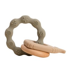 몬테소리 장난감 1 개 아기 Teether 음악 딸랑이 동물 크로셰 코끼리 기린 반지 나무 체육관, [18] 11, 1개