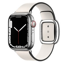 애플워치 8 7 6 호환 스트랩 울트라 SE 밴드 줄 시계줄 줄질 애플 시계 용 모던 버클 45mm 41mm 44mm40mm 423 mm correa 가죽 팔찌 iwatch 5, 노란색 2, 49mm-42-44-45mm