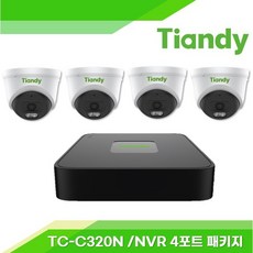 티엔디 Tiandy IP CCTV TC-C320N NVR TC-R3104 4패키지(1TB) 텐디 - tc-r3104