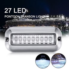 50W 스테인레스 스틸 낚시 보트 LED 수 중 폰툰 해양 선박 빔 요트 스턴 낚시 홍수 밤 빛 풀 액세서리|풀 & 액세서리|, 1개, Blue