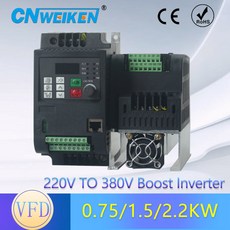 AC 주파수 인버터 및 컨버터 출력 3 상 50HZ AC 모터 워터 펌프 컨트롤러 AC 드라이브 2 2kw 1 5kw 220V 380V, 0.75kw-1HP, Single-phase 220V, three-phase 220V, 1개