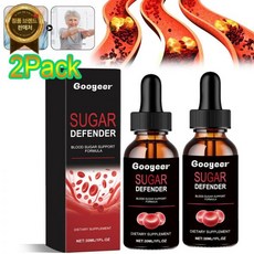 Googeer 2PCS 100% 유기농 디펜더 슈가 디펜더 혈당 지원 보충제, 2개, 30ml - 남성청결제