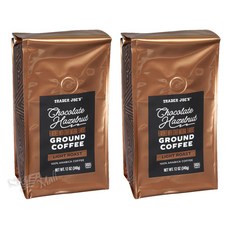 [1+1] 트레이더조 초콜릿 헤이즐넛 그라운드 커피 340g TRADER JOE'S CHOCOLATE HAZELNUT GROUND COFFEE, 2개