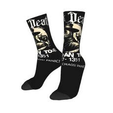 사이클링 양말 밑창 랩 미끄럼방지 자전거양말 남자 고급 순면 땀흡수 Men Women Black Death European Tour Socks Sweat Absorbing Fash
