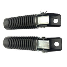 호환 바이크 오토바이 리어 풋 페달 승객 페그 혼다 EX5 CG125 용 발받침 10mm 홀 1 쌍, [01] Black, 1개