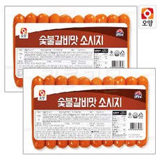 사조 숯불구이맛 소시지 1kg, 2개