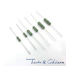 소형 금속 산화막 저항기 컬러 링 저항 0.22R 0.22ohm R ohm 1W 3x9mm 100 개, 02 0.27R