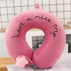 해외 어린이를위한 휴대용 목 베개와 u 자형 베개 자동차 만화 귀여운 사무실 의자 목 베개 u, 옵션11, 단일옵션