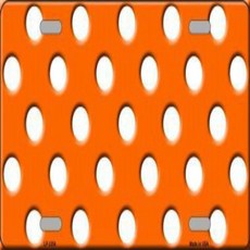 Smart Blonde White Polka Dots Orange Background Metal Novelty License Plate LP-2354 null, 1개 - 블론드lp