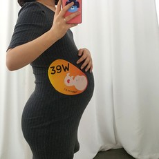 망고빈스 임신주수스티커 임신축하선물 주수사진