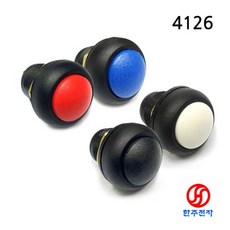 TOOWEI 12파이 방수푸쉬버튼스위치 4126 HJ-02670, 적색, PUSH (복귀), 1개
