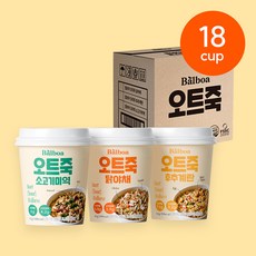 발보아 아침간편식 오트밀 죽(닭야채6개+소고기미역6개+후추계란6개), 40g, 1박스