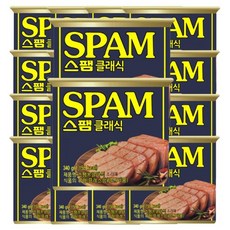 백설 스팸 클래식, 340g, 18개