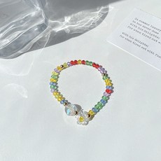 무지개비즈팔찌