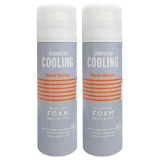 도루코 쿨링 쉐이빙폼 멘즈 우디, 2개, 210ml