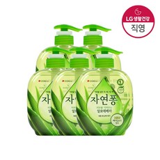 자연퐁 주방세제 알로에베라 490ml x 5개, 단품
