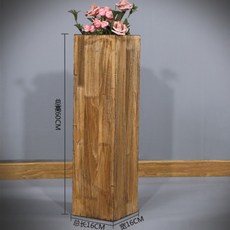 앤틱 나무 원목 파티션 셀프 인테리어 가벽, 나무 화병 + A