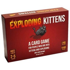 보드게임 폭발하는 새끼 고양이 가족 파티 전략 테이블 게임 재미있는 성인 보드 장난감 멀티 플레이어 카드 휴일 선물에 적합, Exploding Kittens