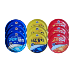 사조참치 85g (고추3+살코기3+마일드3) 9캔, 1개